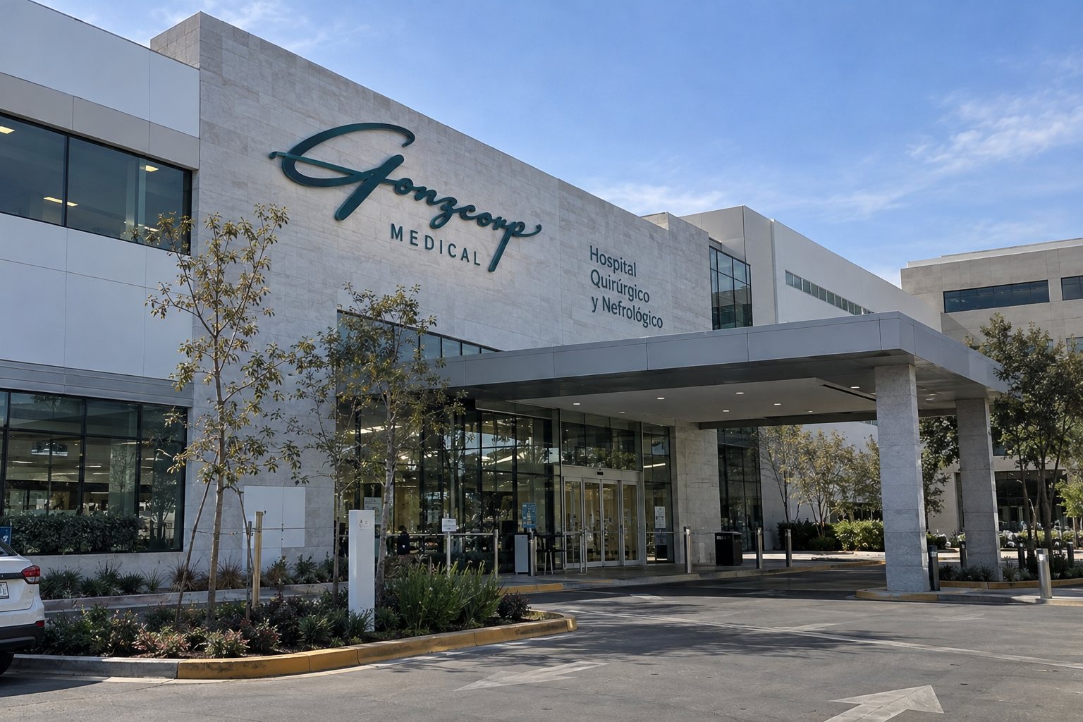 Fachada de hospital GonzCorp Medical