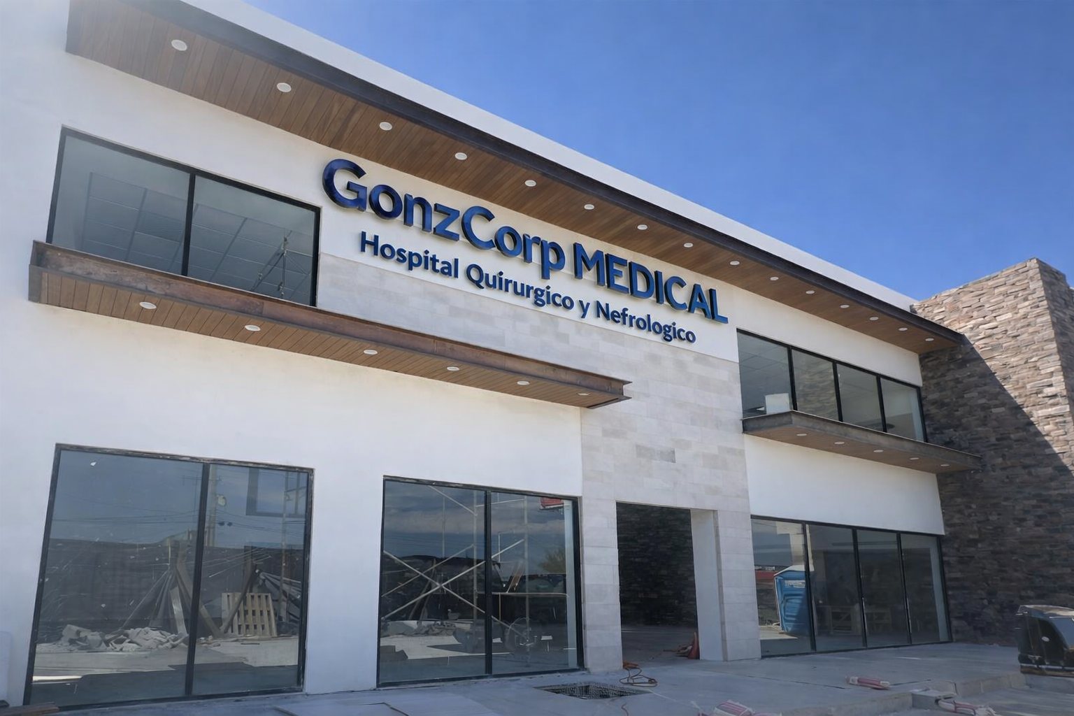 Obra del hospital GonzCorp Medical en Saltillo